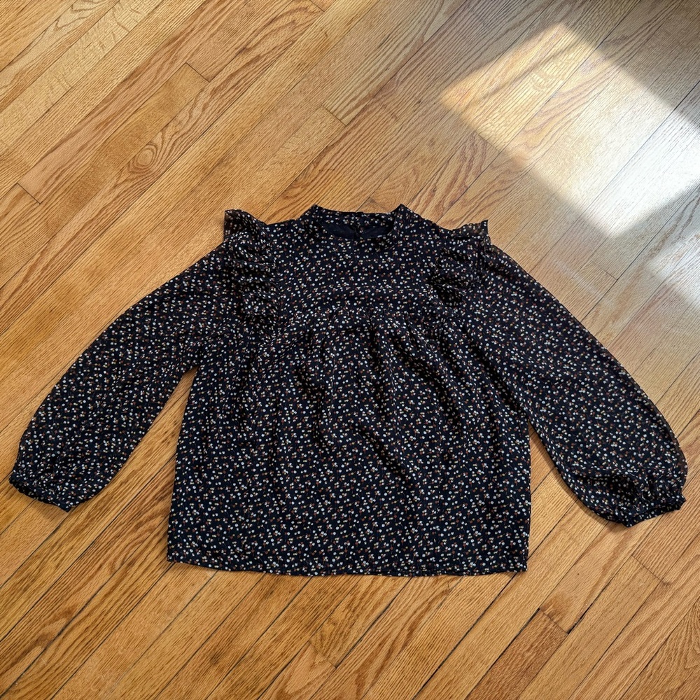 Madewell Peasant Floral Blouse- Size Medium